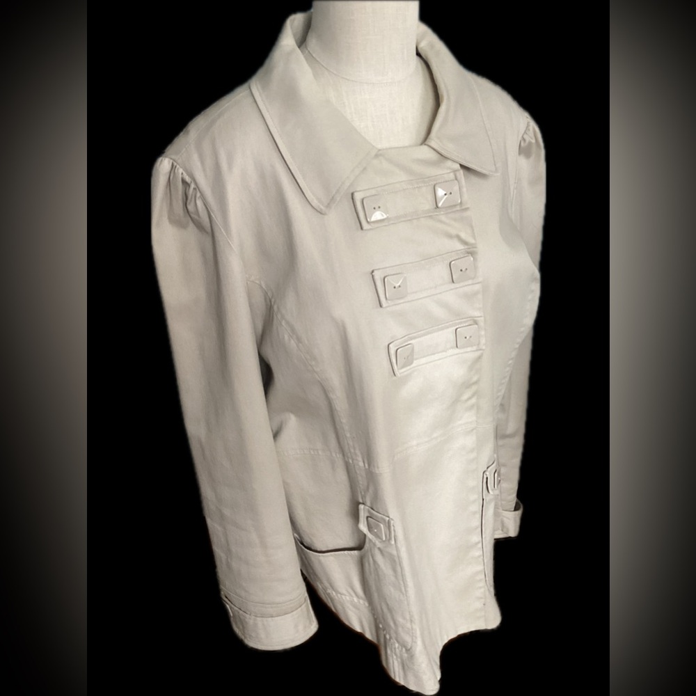 Audrey Celine Cotton Double-Breasted XL Jacket